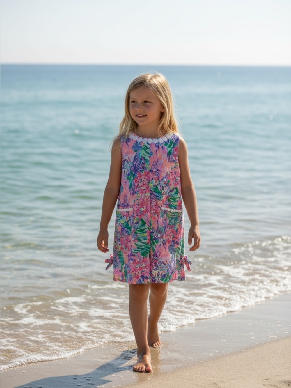 Lilly Pulitzer Disney Dreamin Shift Dress girls Sz 10 Minnie Mouse Daisy Duck